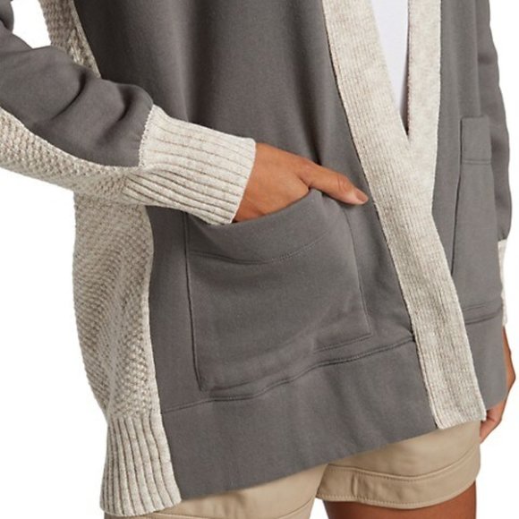 NWT Splendid Jayla Mixed-Media Open Cardigan Jacket L XL - Picture 4 of 9